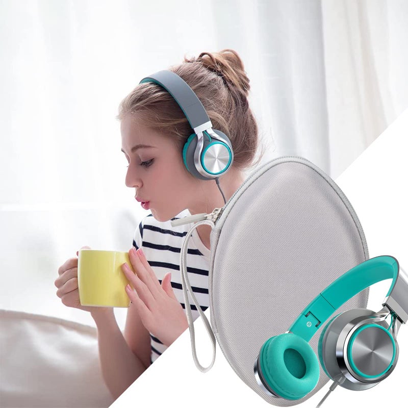 Aproca Hard Travel Storage Case, for AILIHEN C8 / Artix CL750 / ELECDER i39 Headphones Folding Lightweight Headset (Grey) - Image 4